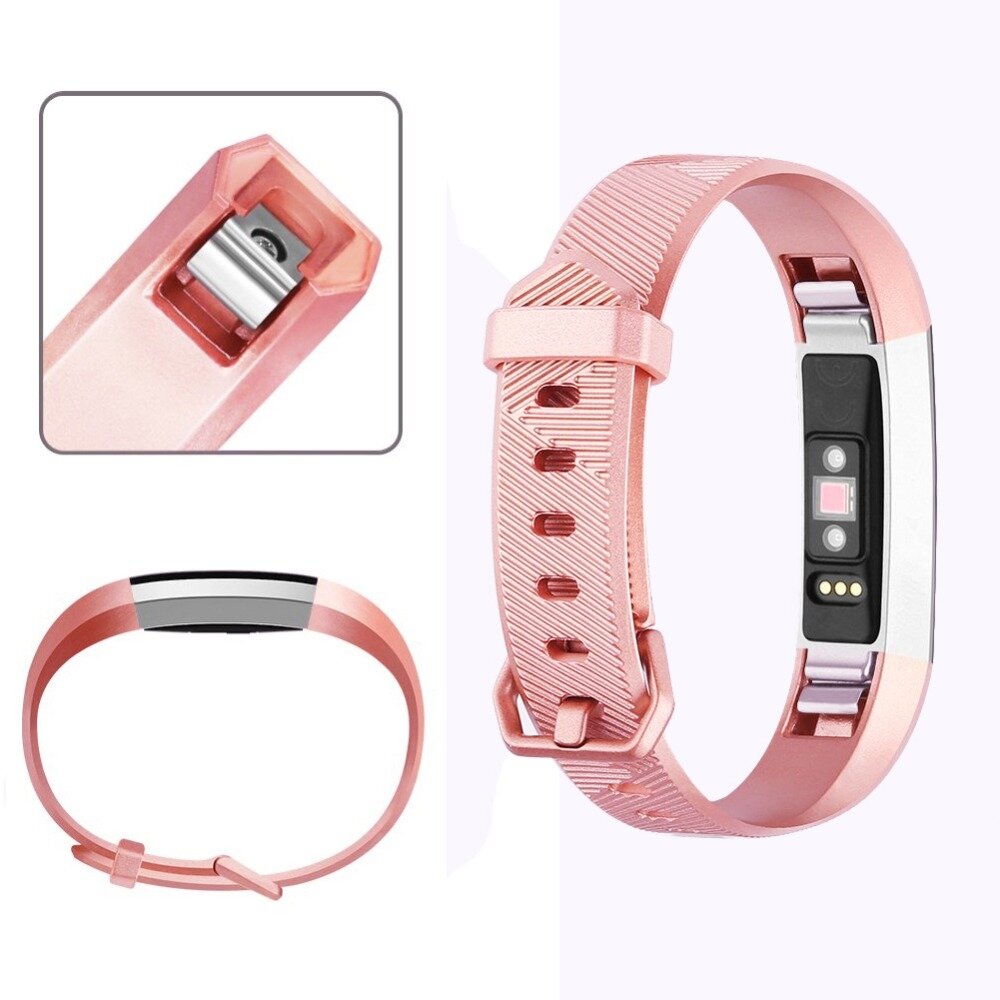Fitbit Alta Silikonband - Gr&ouml;&szlig;e: Gro&szlig; - Pink Gold