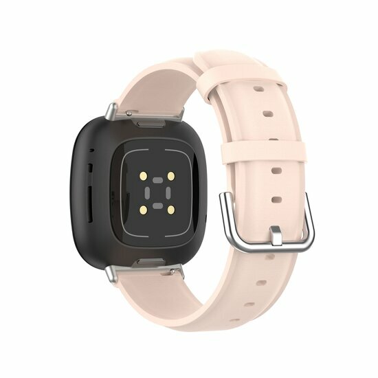 Fitbit Versa 3/4 &amp; Sense 1/2 Lederband - Hellrosa