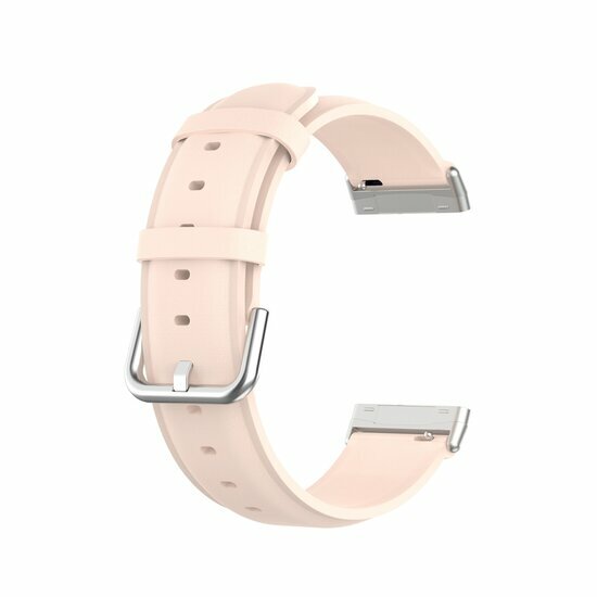Fitbit Versa 3/4 &amp; Sense 1/2 Lederband - Hellrosa