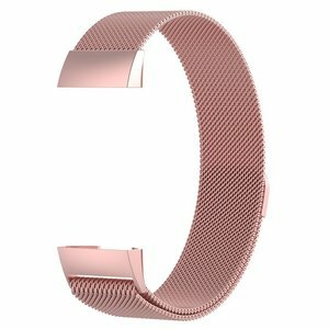 Fitbit Charge 3 &amp; 4 milanaise Armband - Gr&ouml;&szlig;e: Gro&szlig; - Ros&eacute;gold