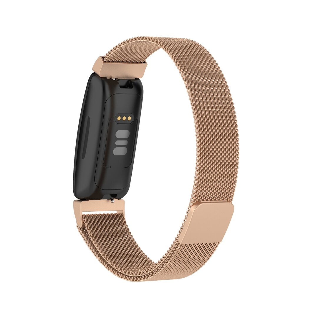 Fitbit Inspire 2 &amp; Ace 3 Milanaise Armband - Gr&ouml;&szlig;e: Klein - Champagner Gold
