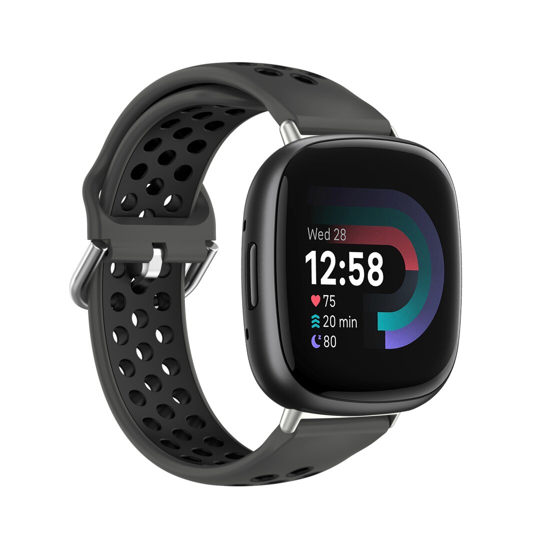 Fitbit Versa 3 &amp; 4 / Sense 1 &amp; 2 - Sport Edition - Gro&szlig; - Schwarz