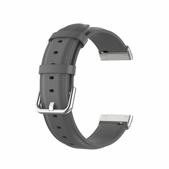 Fitbit Versa 3/4 &amp; Sense 1/2 Lederband - Dunkelgrau