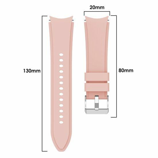 Silikon-Sportband - Rosa - Samsung Galaxy Watch 5 (Pro) - 40mm / 44mm / 45mm