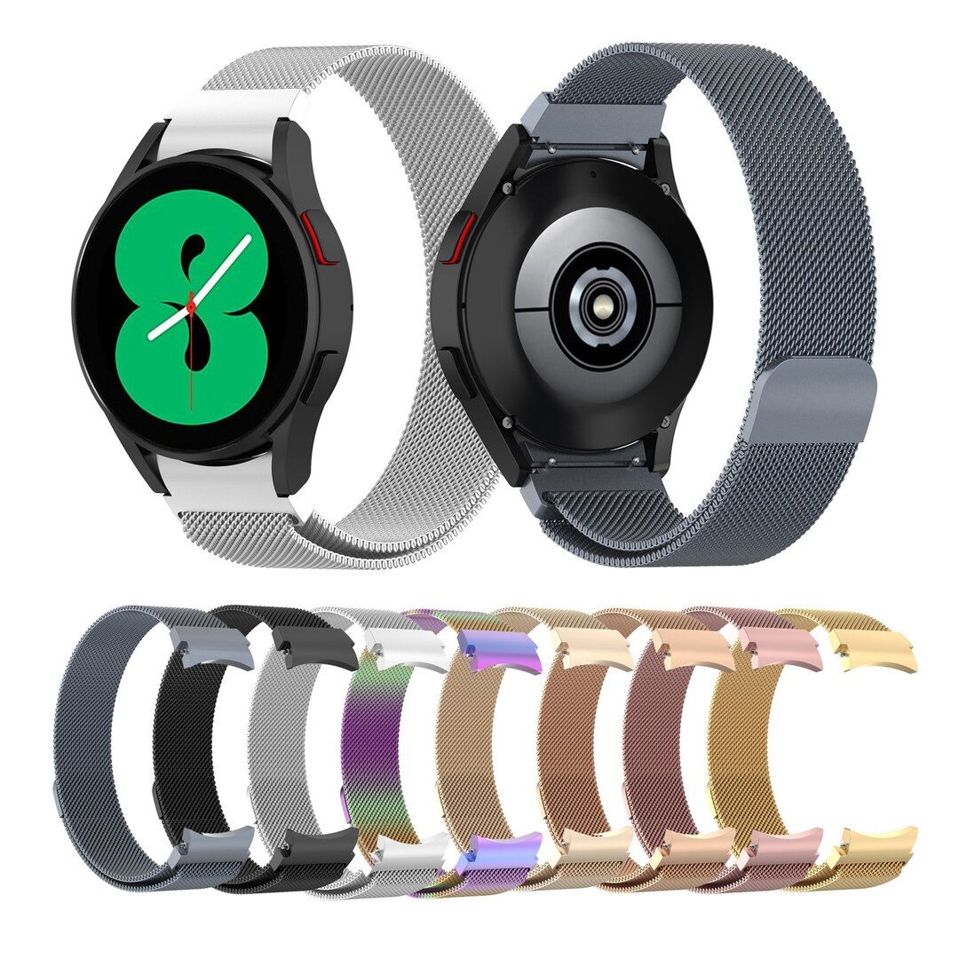 Milanese-Armband (runder Anschluss) - Silber - Samsung Galaxy Watch 5 (Pro) - 40mm / 44mm / 45mm