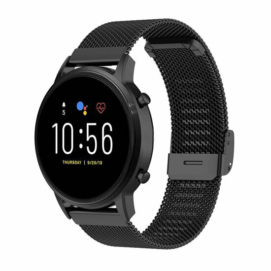 Samsung Galaxy Watch - 46mm / Samsung Gear S3 - Milanaise-Armband mit Schlie&szlig;e - Schwarz