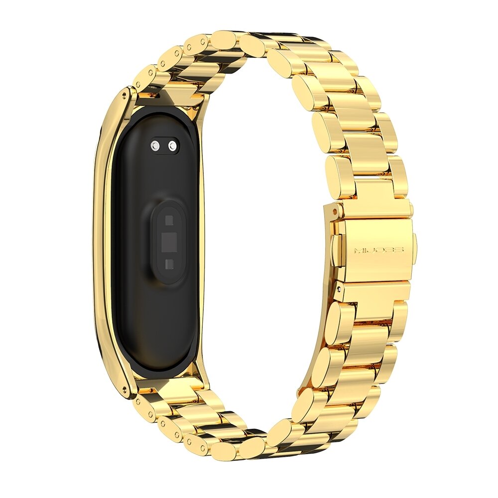 Metallgliederarmband f&uuml;r Xiaomi Mi Band 3/4/5/6/7 - Gold
