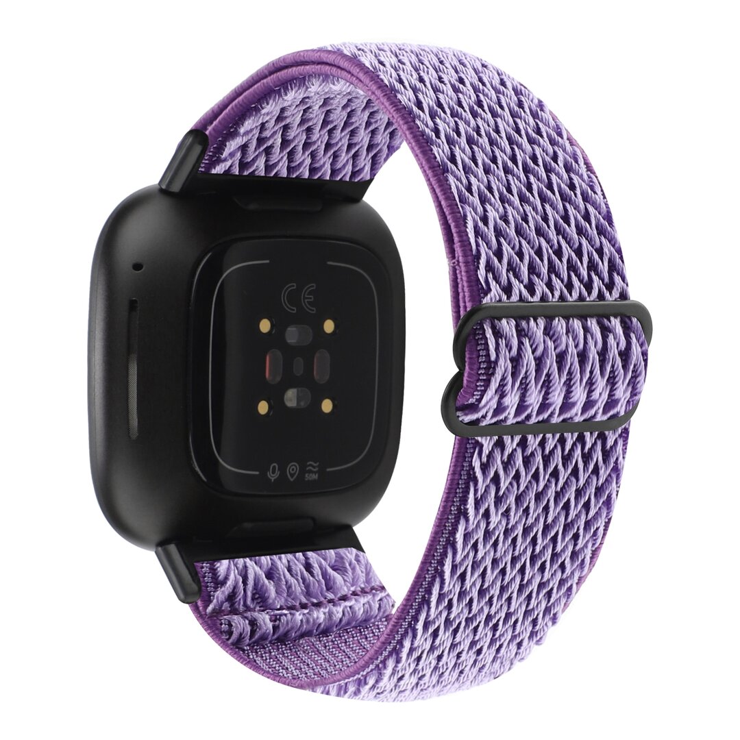 Fitbit Versa 3/4 &amp; Sense 1/2 Nylon Laufband - Lila