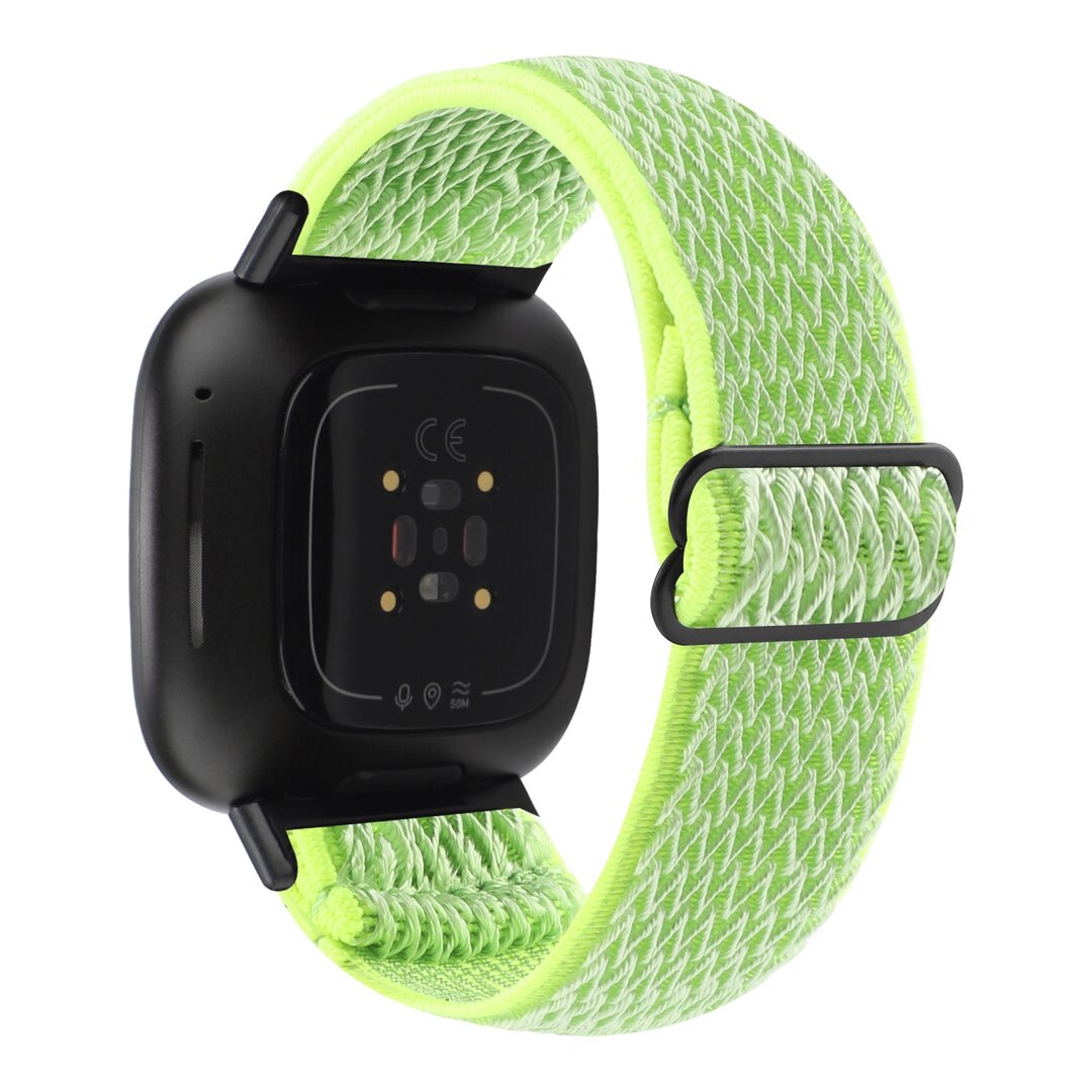 Fitbit Versa 3/4 &amp; Sense 1/2 Nylon Laufband - Neongelb