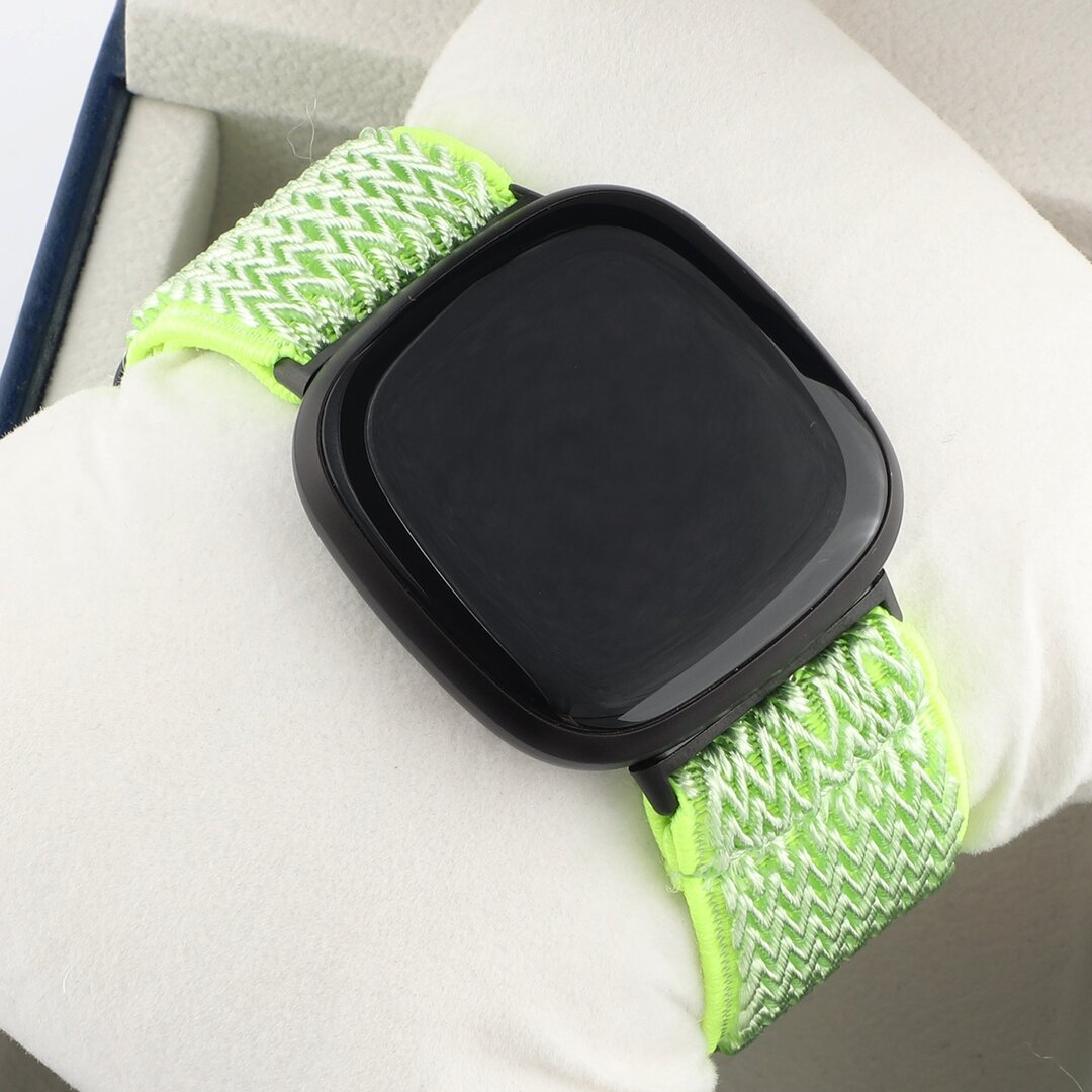 Fitbit Versa 3/4 &amp; Sense 1/2 Nylon Laufband - Neongelb