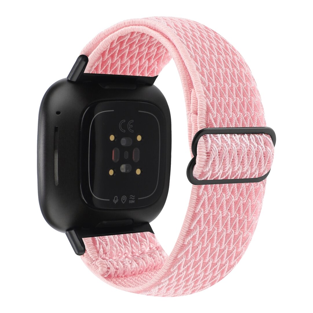 Fitbit Versa 3/4 &amp; Sense 1/2 Nylon Laufband - Pink