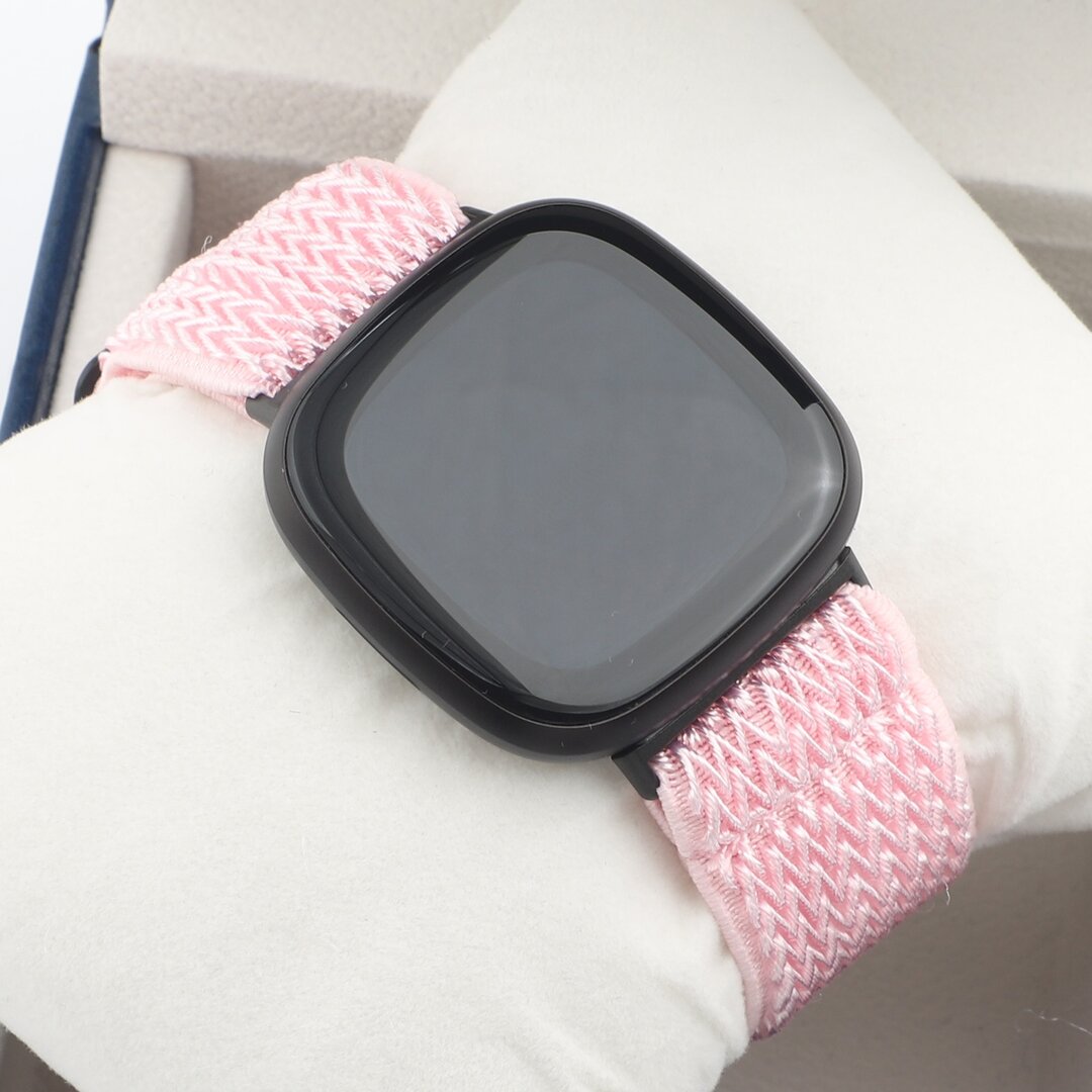 Fitbit Versa 3/4 &amp; Sense 1/2 Nylon Laufband - Pink