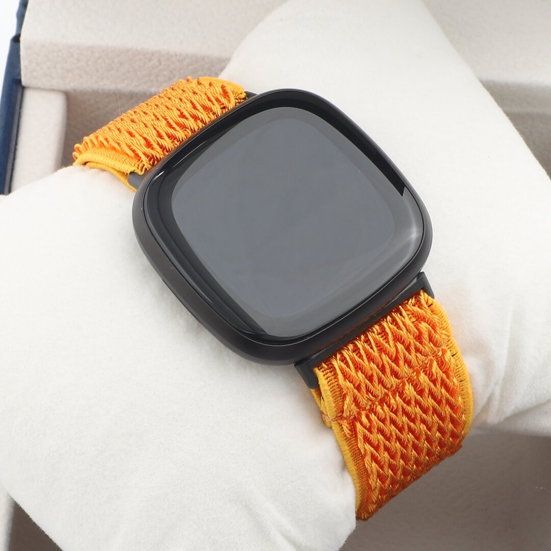 Fitbit Versa 3/4 &amp; Sense 1/2 Nylon Laufband - Orange