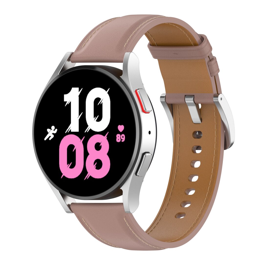 Samsung Galaxy Watch 5 Pro - 45mm - Luxus-Lederarmband - Hellbraun