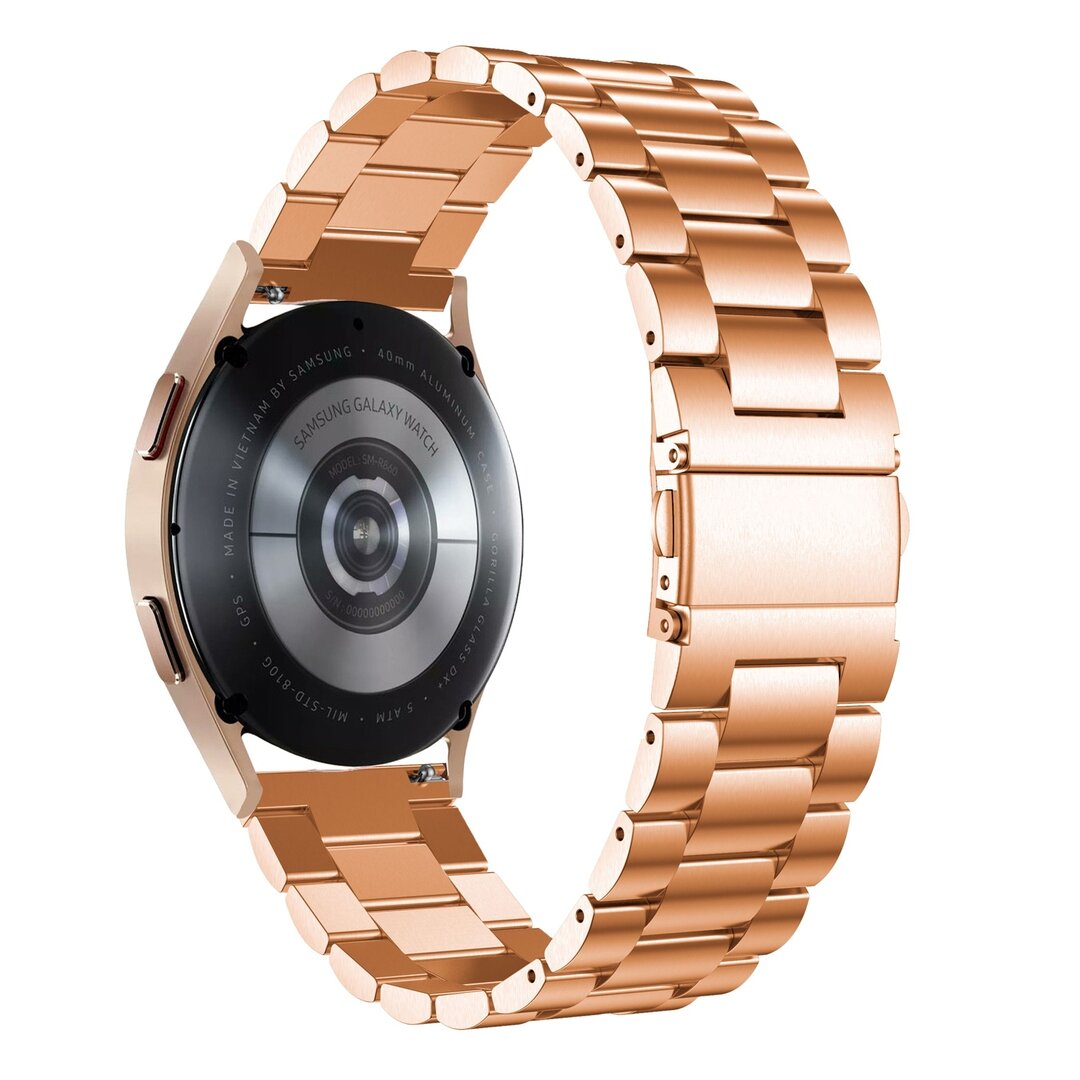Stahlgliederarmband - Ros&eacute;gold - Samsung Galaxy Watch 4 - 40mm / 44mm