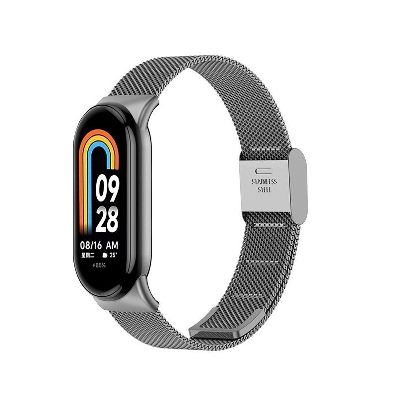 Milanaise Band - Space grau - Xiaomi Smart Band 8 &amp; 9