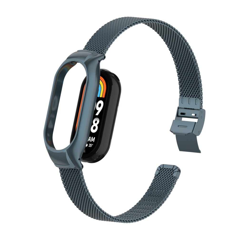 Milanaise Band mit Geh&auml;use - Space Grau - Xiaomi Smart Band 8 &amp; 9