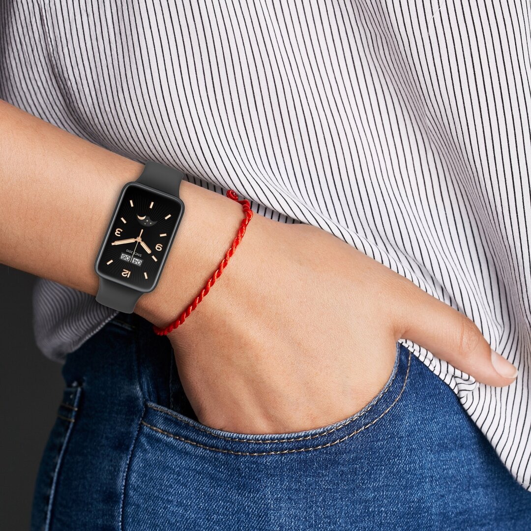 Silikon-Sportband - Schwarz - Xiaomi Smart band 7 Pro