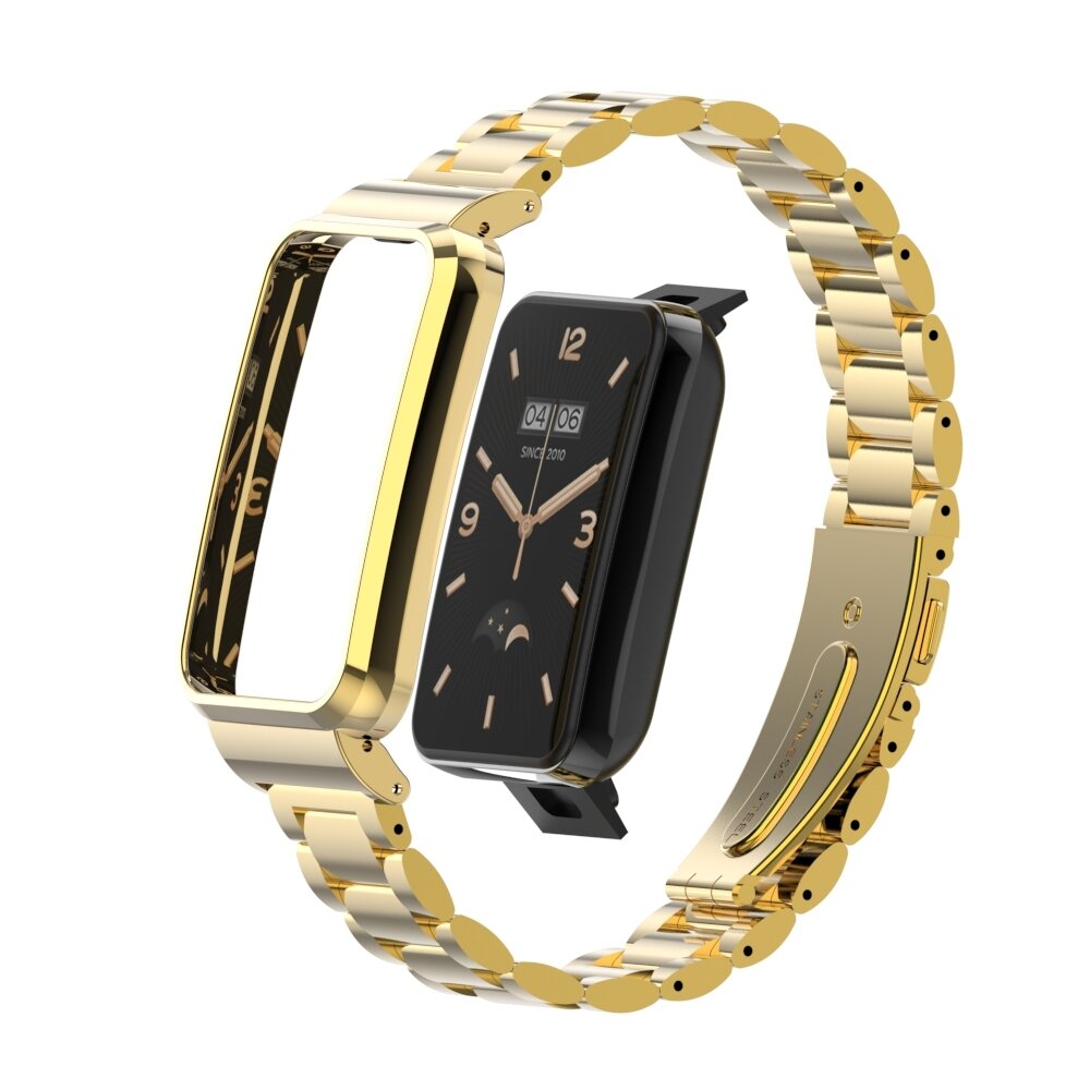 Metallgliederband mit Geh&auml;use - Gold - Xiaomi Smart band 7 Pro