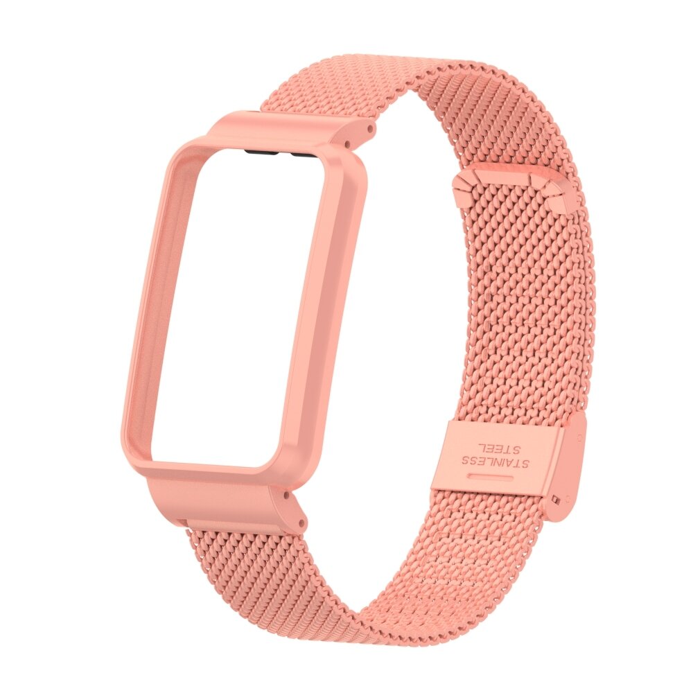 Milanaise Band mit Geh&auml;use - Rosa - Xiaomi Smart band 7 Pro
