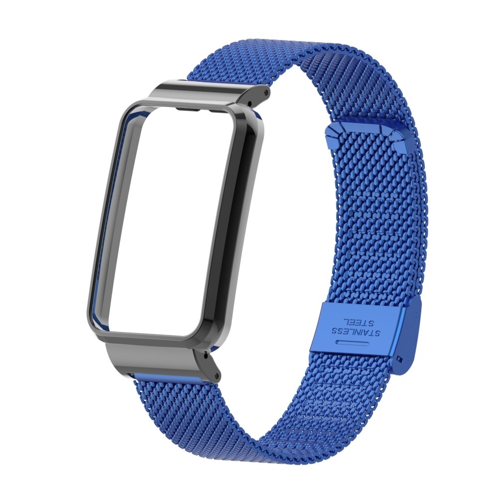 Milanaise Band mit Geh&auml;use - Blau - Xiaomi Smart band 7 Pro