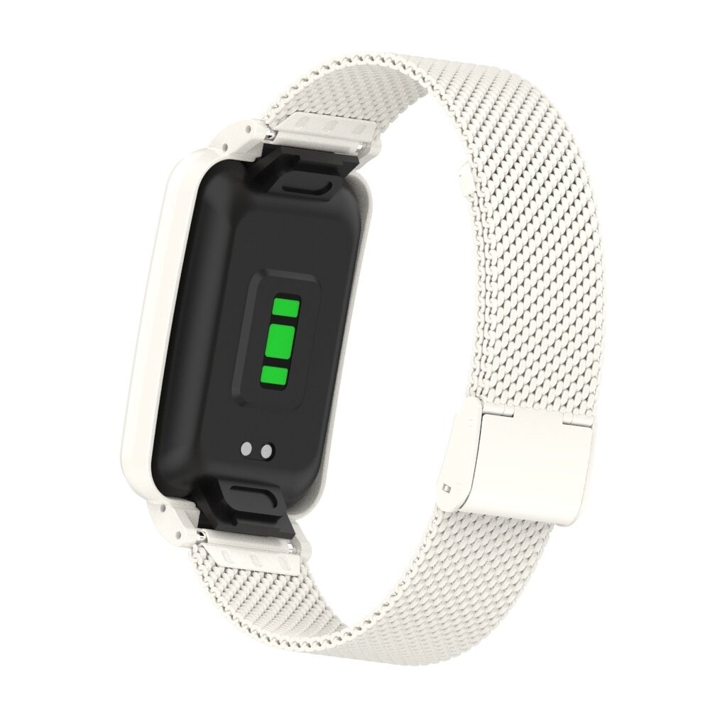 Milanaise Band mit Geh&auml;use - Wei&szlig; - Xiaomi Smart band 7 Pro