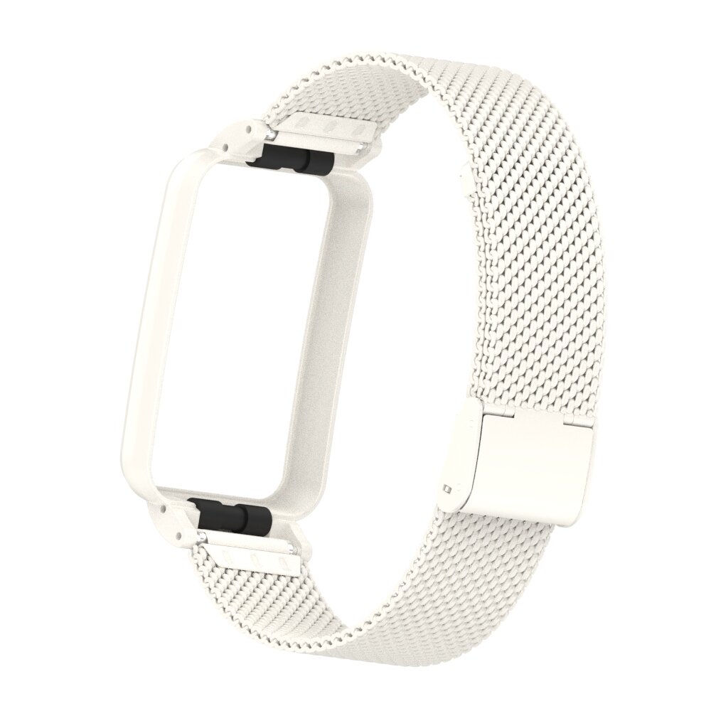 Milanaise Band mit Geh&auml;use - Wei&szlig; - Xiaomi Smart band 7 Pro