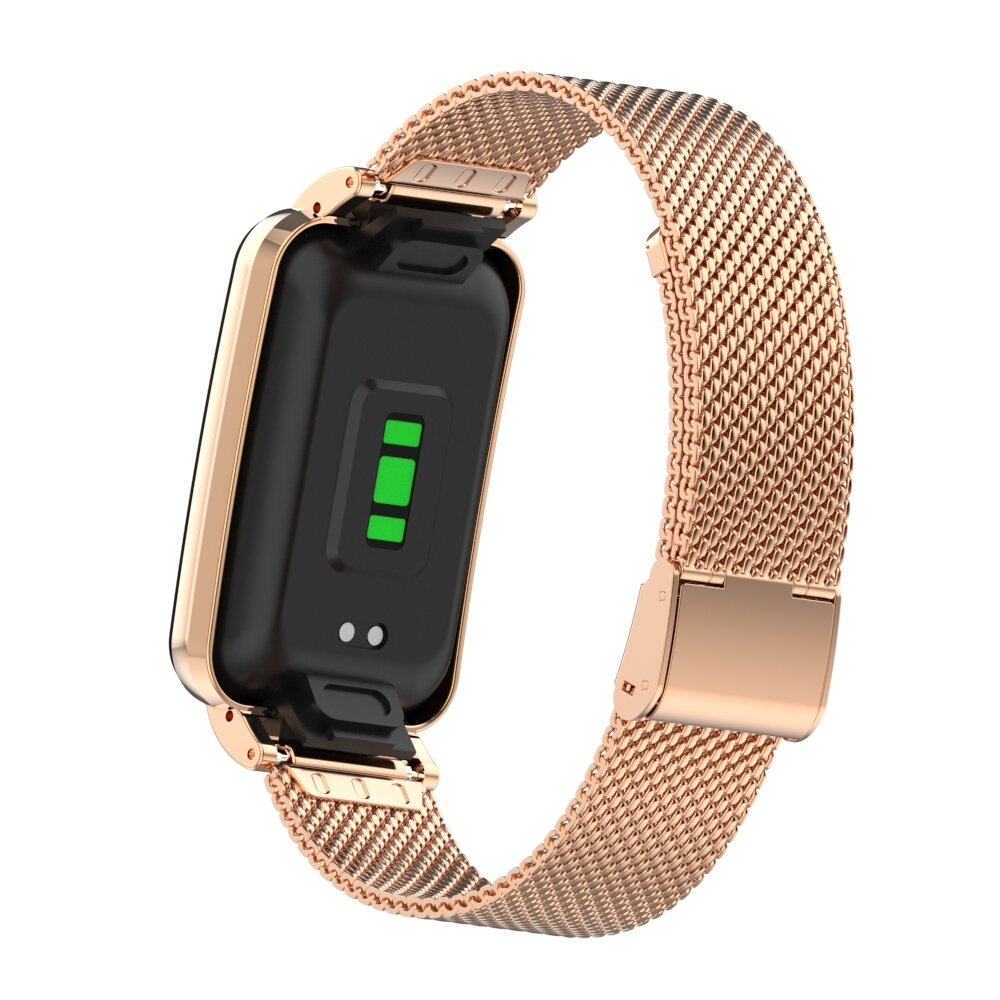 Milanaise Band mit Geh&auml;use - Champagner Gold - Xiaomi Smart band 7 Pro