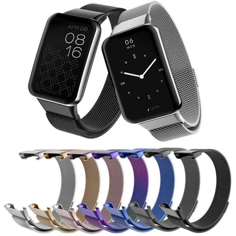 Milanaise-Armband - Silber - Xiaomi Smart Band 7 Pro