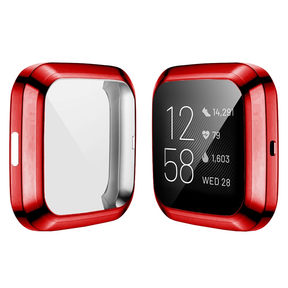 Fitbit Versa 2 Soft TPU Fall (vollst&auml;ndig gesch&uuml;tzt) - Rot