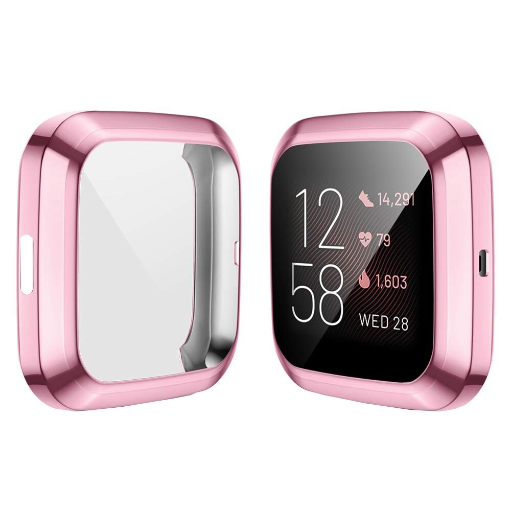Fitbit Versa 2 Soft TPU Fall (vollst&auml;ndig gesch&uuml;tzt) - Rosa