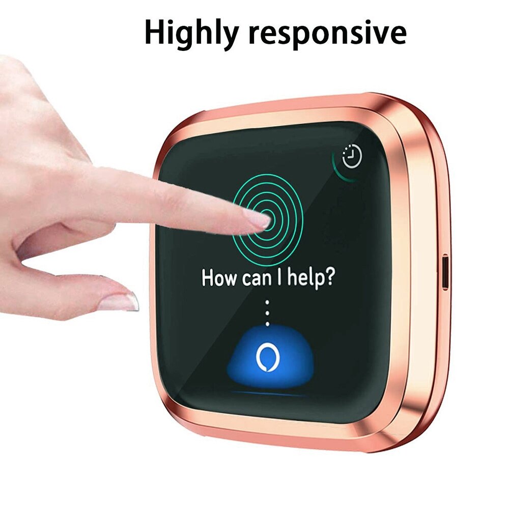 Fitbit Versa 2 Soft TPU Fall (vollst&auml;ndig gesch&uuml;tzt) - Rosa Gold