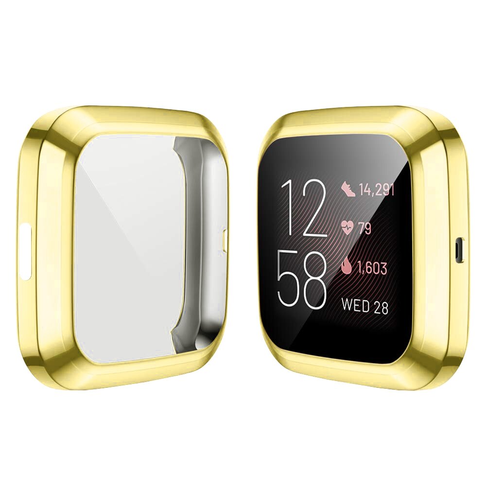 Fitbit Versa 2 Soft TPU Fall (vollst&auml;ndig gesch&uuml;tzt) - Gold