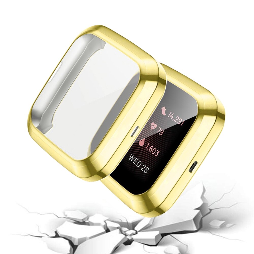 Fitbit Versa 2 Soft TPU Fall (vollst&auml;ndig gesch&uuml;tzt) - Gold