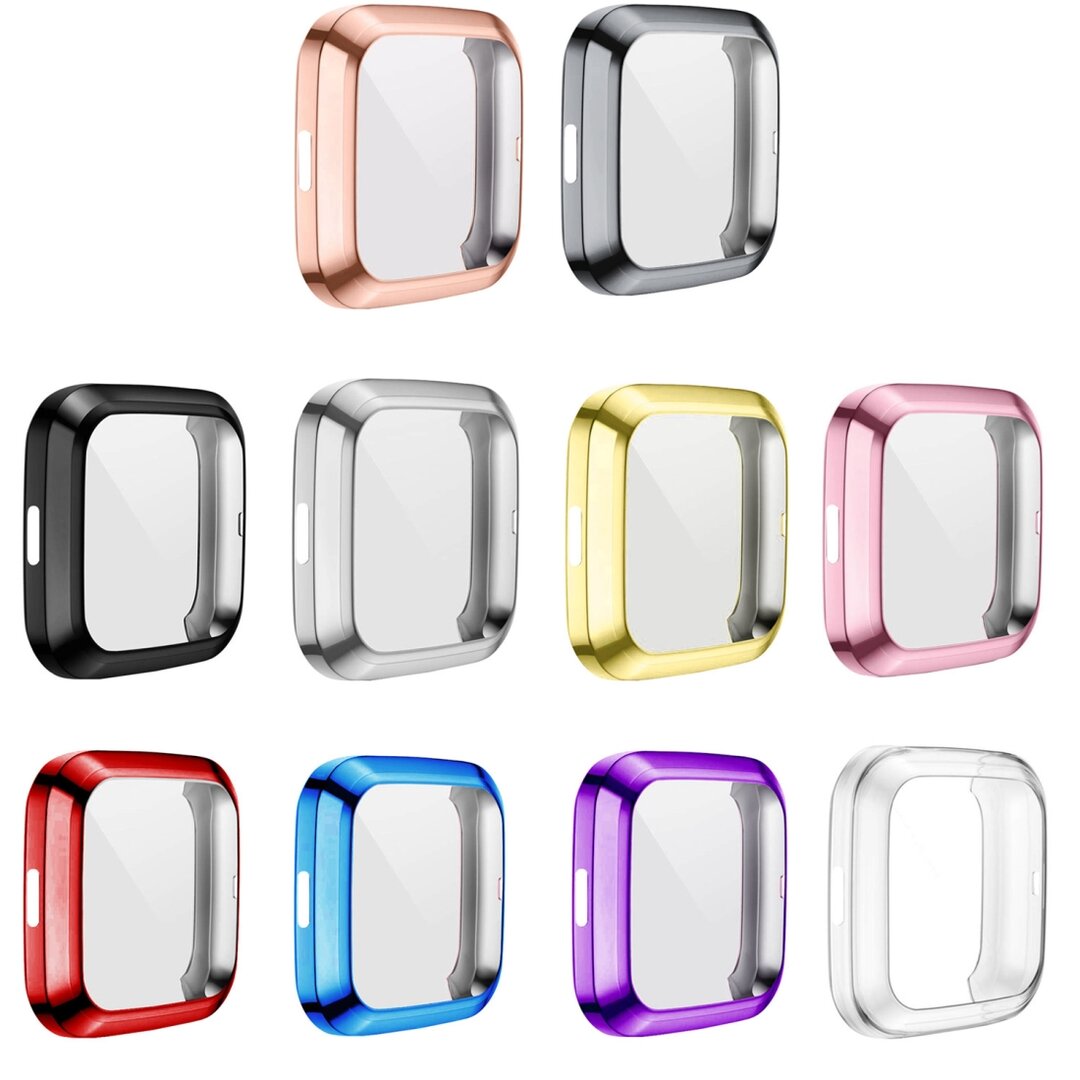 Fitbit Versa 2 Soft TPU Fall (vollst&auml;ndig gesch&uuml;tzt) - Schwarz