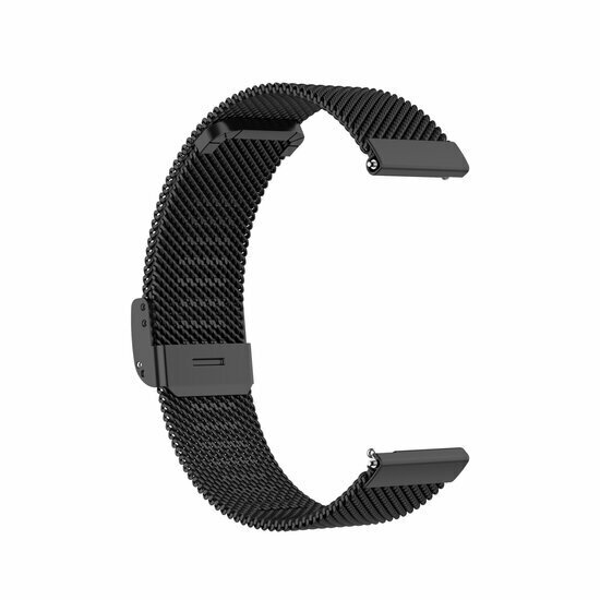 Garmin Venu 2 &amp; 3 - Milanaise-Armband mit Clipverschluss - Schwarz