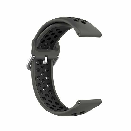 Garmin Vivoactive 6 / Vivoactive 5 / Vivoactive 3 - Silikon-Sportband mit Schnalle - Schwarz
