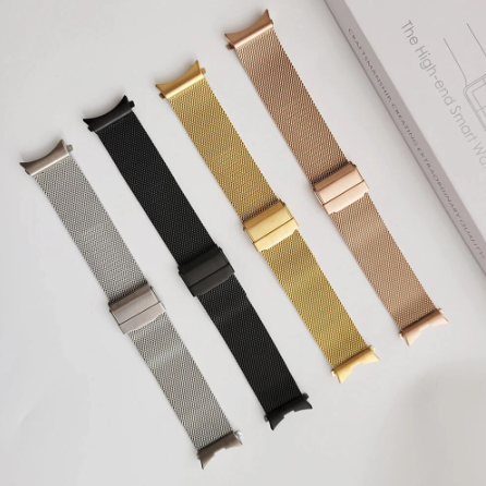 Milanaise-Armband mit Schlie&szlig;e - Champagner Gold - Samsung Galaxy Watch 6 Classic - 47mm &amp; 43mm