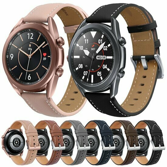 Premium-Lederarmband - Grau - Samsung Galaxy Watch 6 Classic - 47mm &amp; 43mm