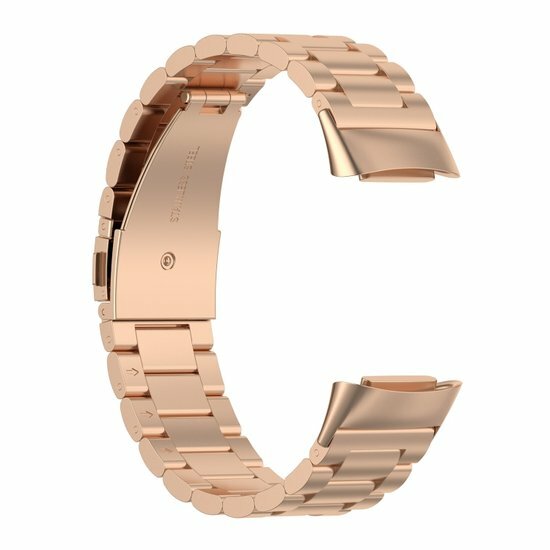 Metallband - Ros&eacute;gold - Geeignet f&uuml;r FitBit Charge 5 &amp; 6