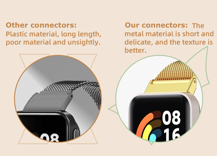 Metallgliederband - Gold - Xiaomi Smart band 7 Pro