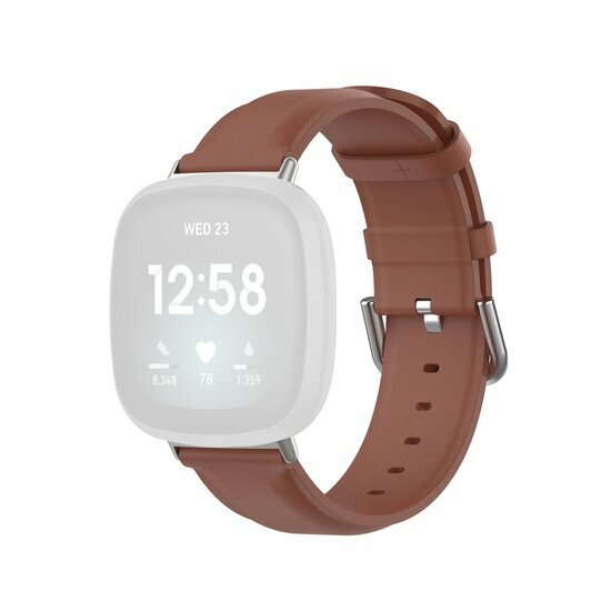 Fitbit Versa 3/4 &amp; Sense 1/2 Lederband - Braun