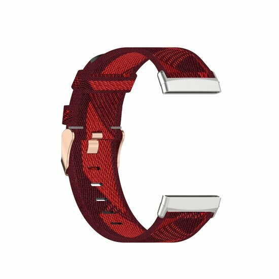 Fitbit Versa 3/4 &amp; Sense 1/2 Segeltuchband - Rot