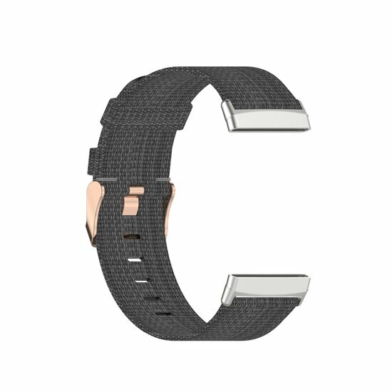 Fitbit Versa 3/4 &amp; Sense 1/2 Segeltuchband - Dunkelgrau