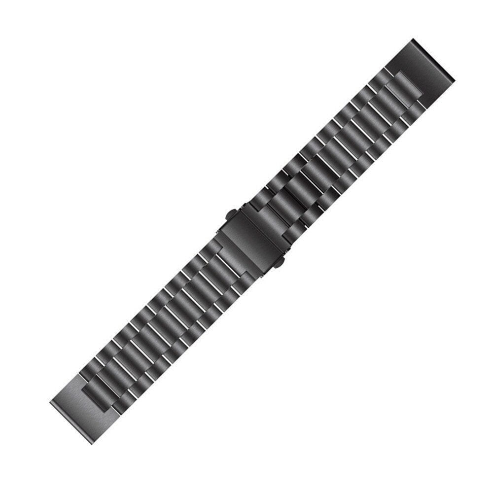 Stahlgliederarmband - Schwarz - Garmin Fenix 7X / 6X / 5X
