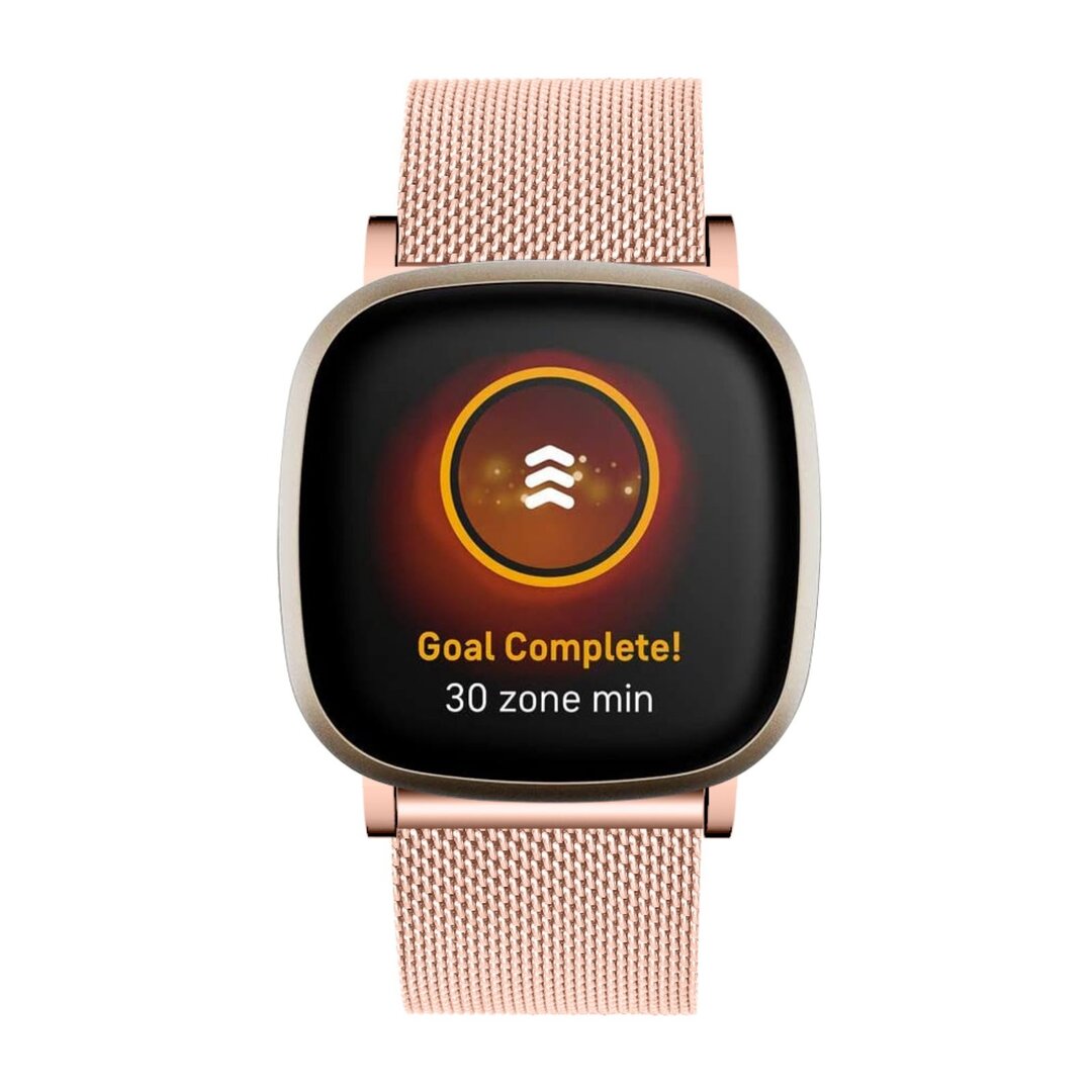 Fitbit Versa 3/4 &amp; Sense 1/2 - Milanaiseband mit Verschluss - Champagner Gold