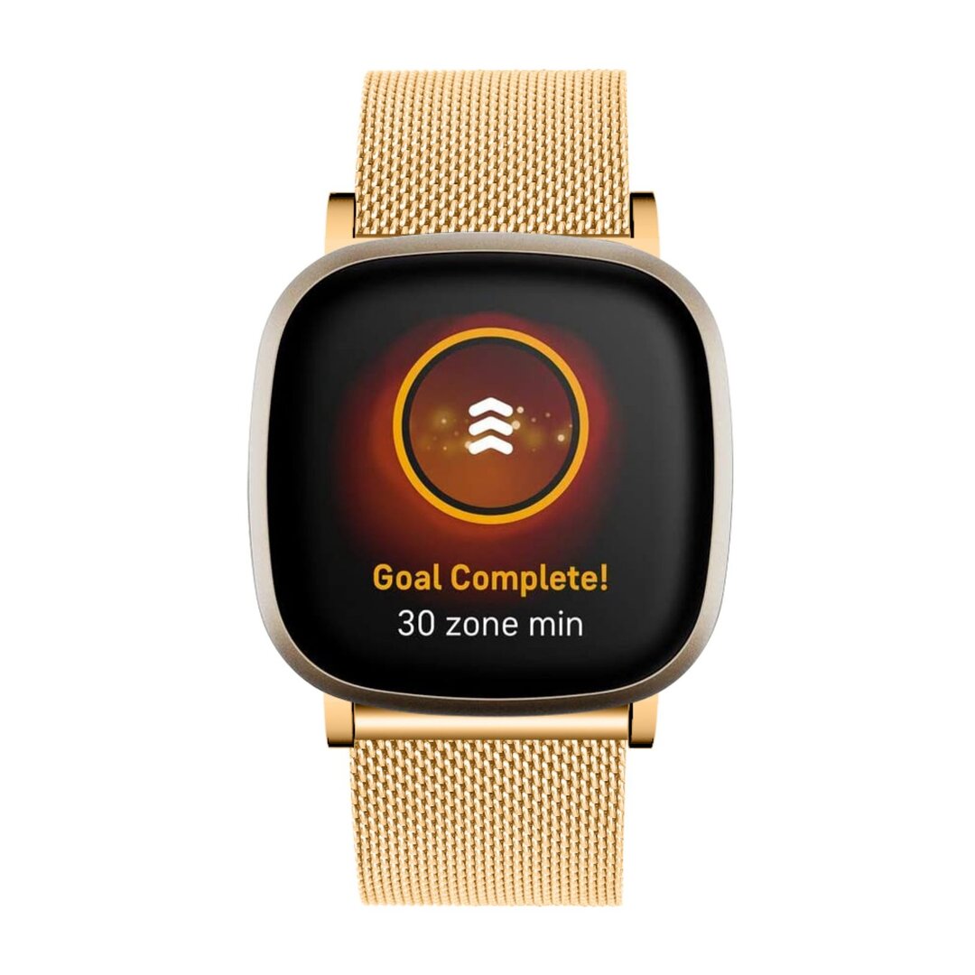 Fitbit Versa 3/4 &amp; Sense 1/2 - Milanaise Band mit Verschluss - Gold