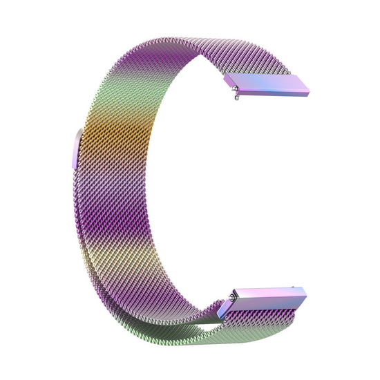 Garmin Venu 3s / Vivoactive 4s / Venu 2s / Vivomove 3s / Forerunner 255s - Milanaise Armband - Multicolour