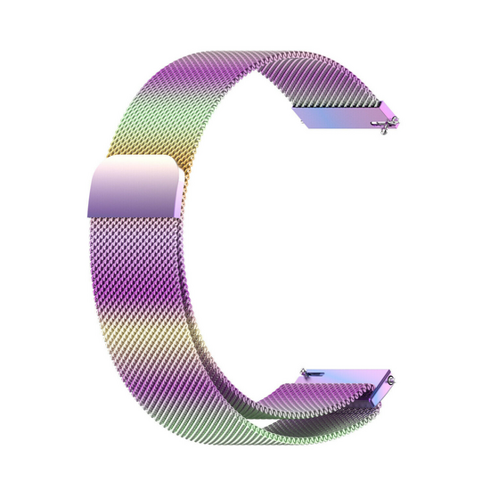 Garmin Venu 3s / Vivoactive 4s / Venu 2s / Vivomove 3s / Forerunner 255s - Milanaise Armband - Multicolour