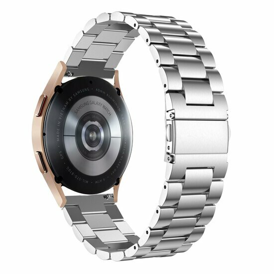 Garmin Venu 3s / Vivoactive 4s / Venu 2s / Vivomove 3s / Forerunner 255s - Stahlgliederband - Silber